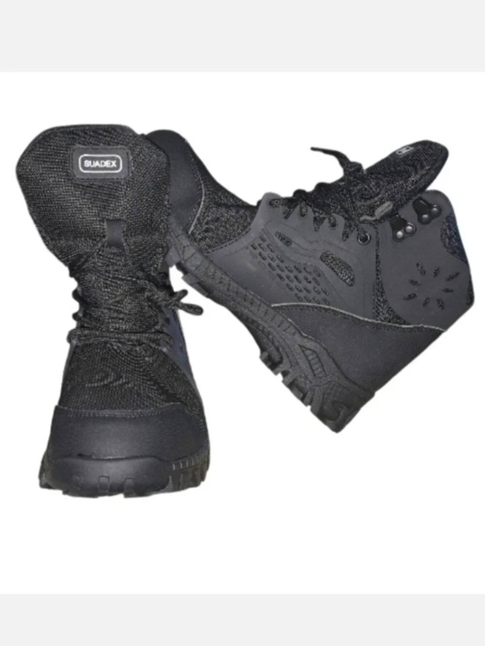 Men's Puncture-Proof Black Work Boots – Heavy-Duty Safety Footwear